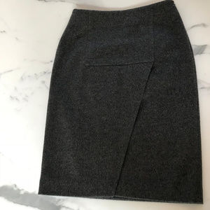 Les Copains Wool/Cashmere Grey Pencil Skirt